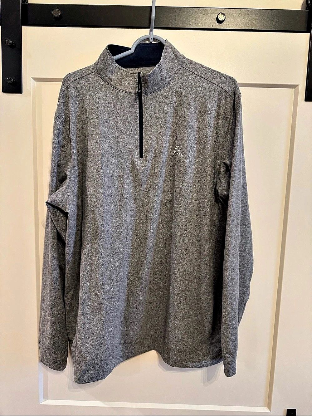 Like New RHOBACK Heather Performance Quarter-Zip - Heather Gray - XL.